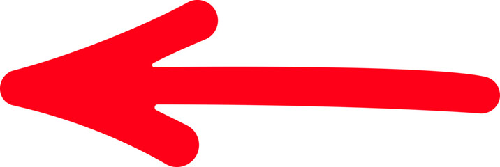 Left Red Arrow icon. Cursor. Modern simple arrows. Arrow icons set. Arrow collection. Simple arrow, big set Vector illustration.