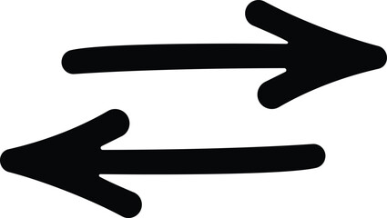 Black Arrow icons set. Cursor. Modern simple arrows. Arrow collection. Simple arrow, big set Vector illustration.