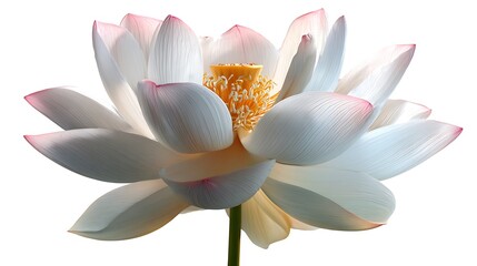 Obraz premium lotus isolated on white background