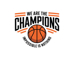 Basketball logo vector design template for sports team branding and illustration