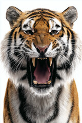 Fototapeta premium Roaring Tiger Portrait