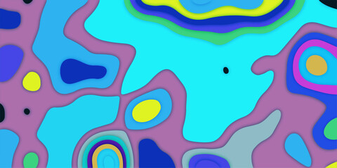 Abstract colorful watercolor background with seamless pattern and geometric texture design illustration. vector, wave, water, sea, ornament, curve, line, nature, element, swirl. Abstract curve line