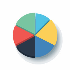 Sleek Pie Chart UI Icon Design