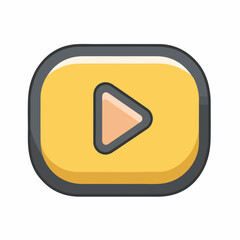 Sleek Play Button Icon Design