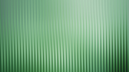 Obraz premium Abstract green ribbed background with vertical lines and soft light