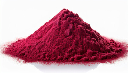 Fototapeta premium Pile Of Beetroot Powder Isolated On White Background