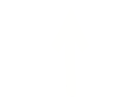 Hand drawn curved arrow pointing downwards and to the right, isolated on transparent background