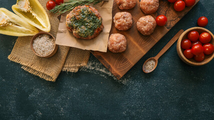 Delicious ingredients for a flavorful meal preparation