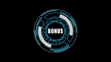 Digital HUD Display Featuring bonus Acronym on a black Tech Background security	