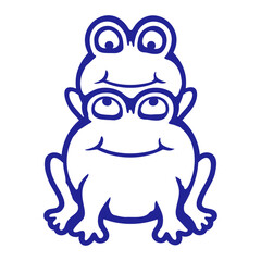 Frog Child Family Father Mother Piggyback Dad Mom