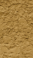 Inca archaeological adobe wall texture close-up.