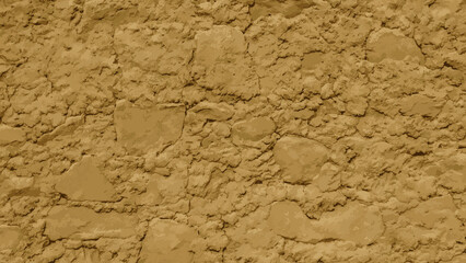 Weathered Inca clay wall surface detail