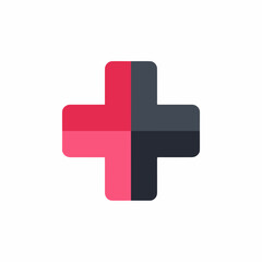 Fototapeta premium Simple Plus Icon Vector Graphic Design