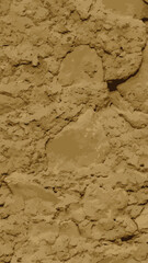 Ancient Inca mud wall texture detail.