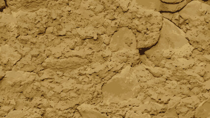 Inca adobe wall texture close-up detail.