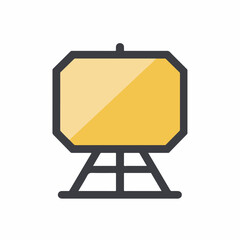 Simple Presentation Board Icon Design