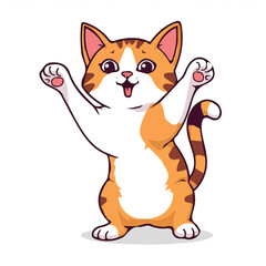 Cat vector illustration for animation