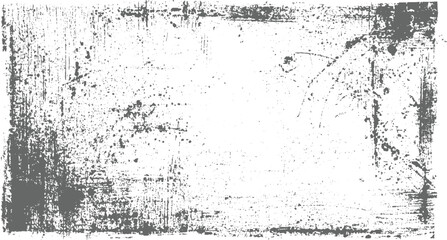 A distressed gray and white textured background with scratches and splatters.