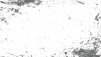 A distressed gray and white textured background with scattered spots and rough edges.