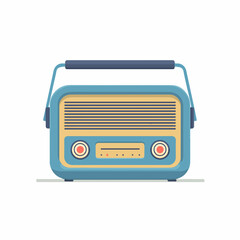 Fototapeta premium Geometric Duotone Radio Icon Design