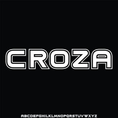 Futuristic sharp sans serif alphabet display font vector. Strong modern typeface