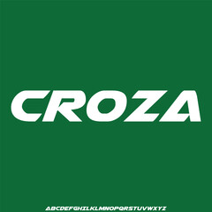 Futuristic sharp sans serif alphabet display font vector. Strong modern typeface