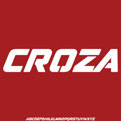 Futuristic sharp sans serif alphabet display font vector. Strong modern typeface