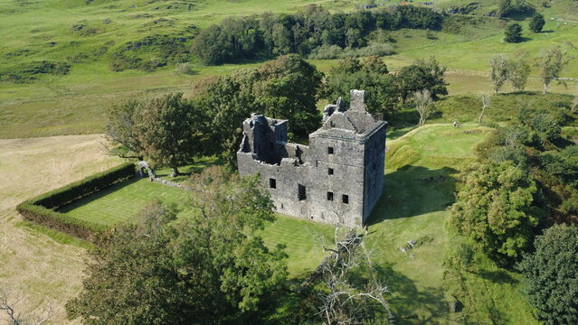 Carnasserie Castle, a ruin of a 16th-century Scottish tower house, is located near Kilmartin in Argyll and Bute, Scotland, UK