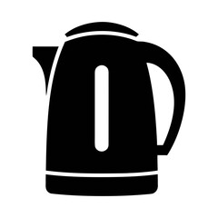 Vector art of electric kettle, a convenient appliance for boiling water quickly, perfect for tea, coffee, and instant meals