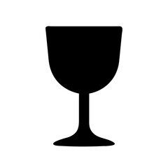 Vector art of wine glass, a simple and clean vector illustration for beverage, celebration, or restaurant designs and projects