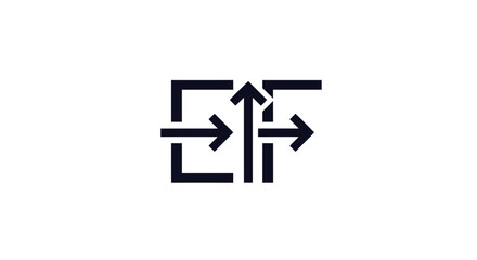 Versatile directions: A minimalist depiction of entry, exit and upward progression