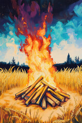 Lohri Bonfire Festival Punjab Celebration