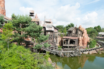 old village on the river