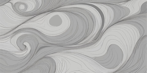 Abstract seamless background texture design illustration with spiral light swirl wave lines and blue color fractal shapes