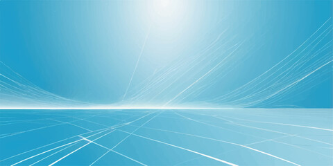 Abstract blue technology background with digital lines, ideal for a business banner or web design template