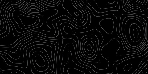 Abstract topographic line pattern background. minimal topography contour map wallpaper with wavy line pattern. geography map grid backdrop. geographic mountain relief.	