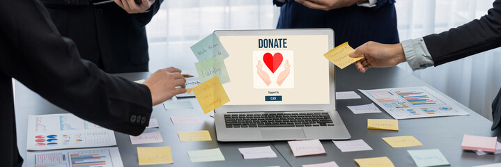 Online donation platform offer brisk money sending system for people to transfer on the internet