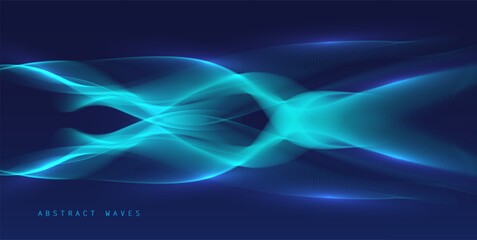 Abstract colored dynamic waves. Modern abstract cover. Colorful curve lines. Graphic concept for your design