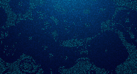 Big data transfer concepts in internet. Abstract virtual stream. Flowing digital code. Storage cloud structure. Graphic concept for your design.