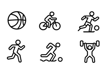 Belarusian and Lithuanian Icons. Outline icon set of Belarusian education and literature: book, quill pen, library, Belarusian poet, graduation cap, open