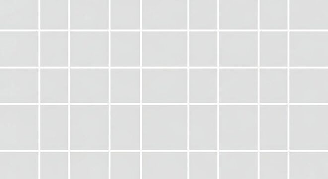 A seamless pattern of light gray square tiles with white grout lines creating a grid like structure