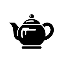 Teapot icon, isolated pictogram, time to drink tea