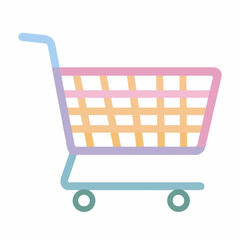 Minimal Shopping Cart Icon Design Style