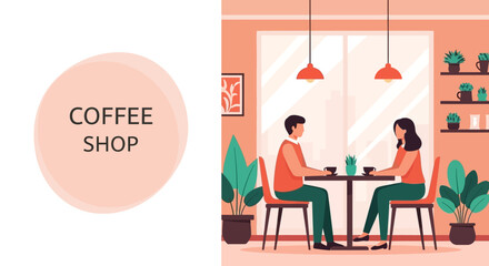 A couple in the restaurant