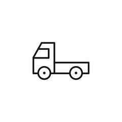 pickup truck icon sign vector