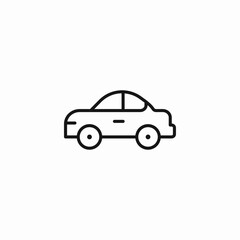 small car icon icon sign vector