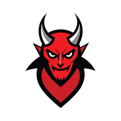 red devil with horns