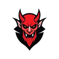 red devil head with wings