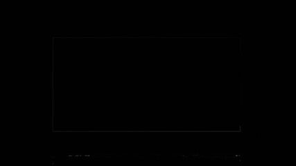 animated electric white lightning border frame reveal on dark background - for futuristic overlays, gaming screens, titles, and high-tech vfx