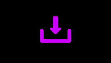 Download sign illustration on a flat background.